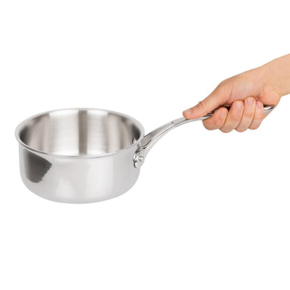 Y245 Vogue roestvrij staal & aluminium tri-wall steelpan 16cm