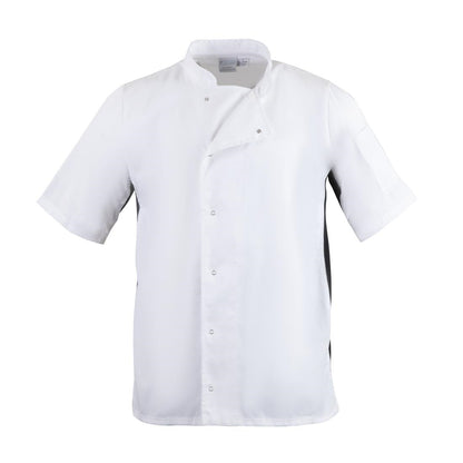 A928-XL Whites Nevada koksbuis wit met zwart contrast XL