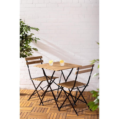 FU538 Bolero Perth Bestrating Stijl Vierkante Tafel Houteffect