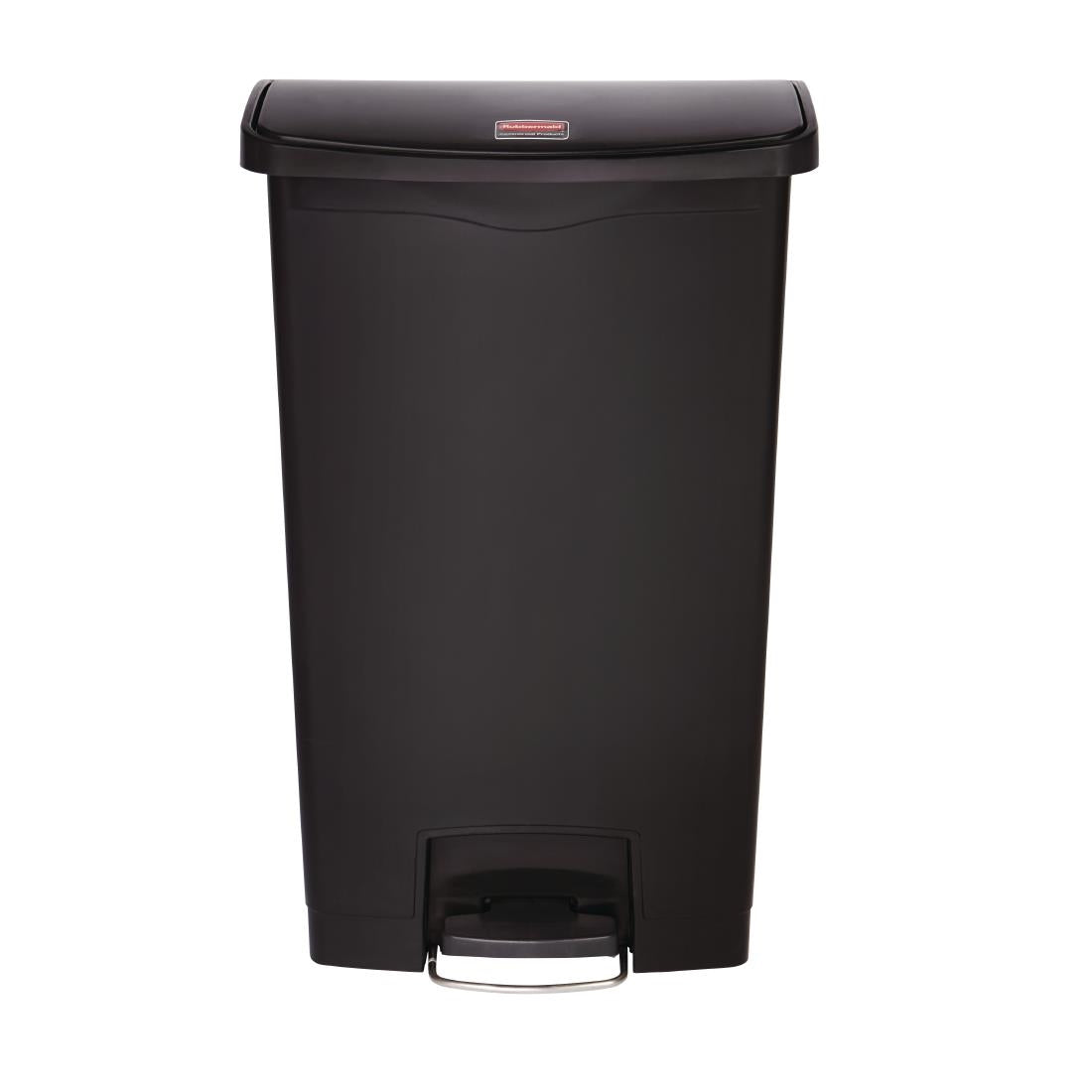 GL034 Rubbermaid Slim Jim Front Step pedaalemmer 68Ltr zwart
