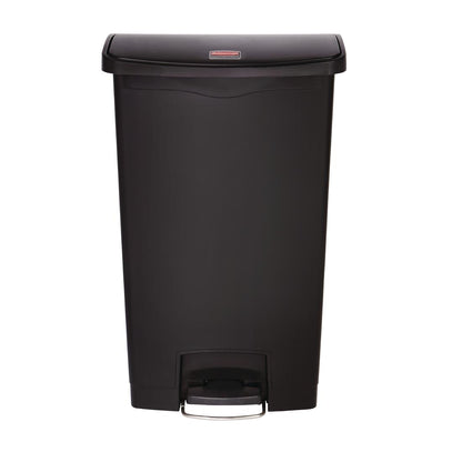 GL034 Rubbermaid Slim Jim Front Step pedaalemmer 68Ltr zwart