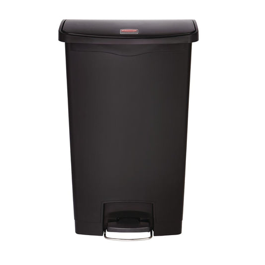GL034 Rubbermaid Slim Jim Front Step pedaalemmer 68Ltr zwart