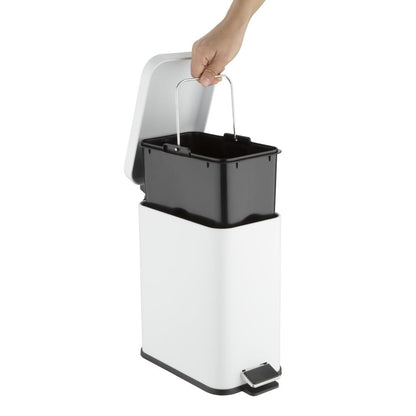 HT475 Jantex Slanke Badkamerprullenbak Wit 5Ltr