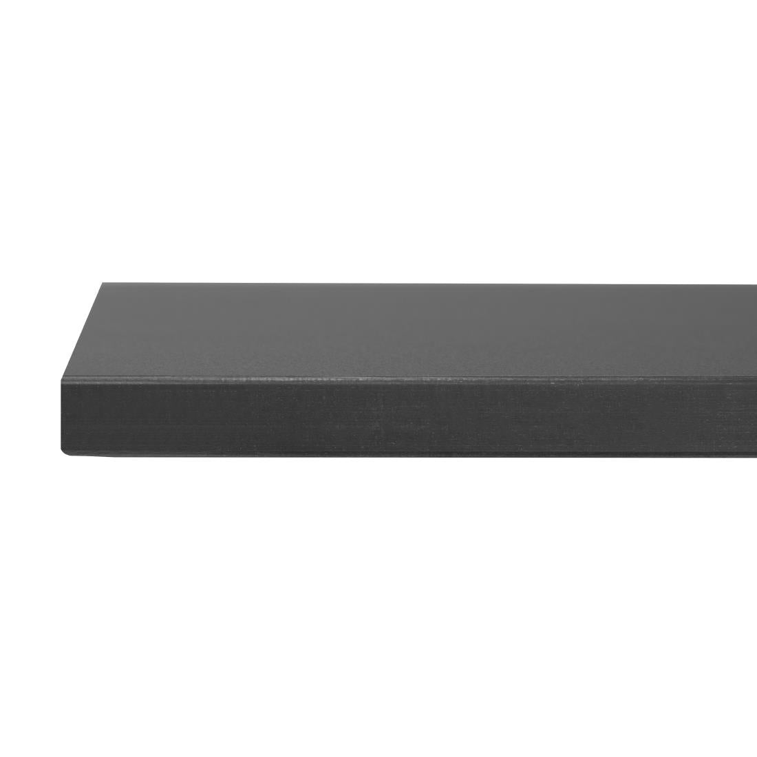 FU530 Bolero Mat Zwart Vierkant Buitentafelblad 700mm