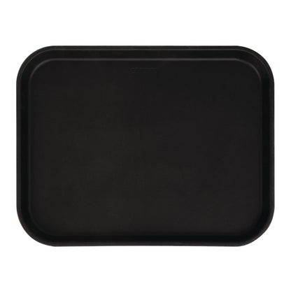 CT277 Cambro Camtread rechthoekig antislip glasvezel dienblad zwart 45,7cm