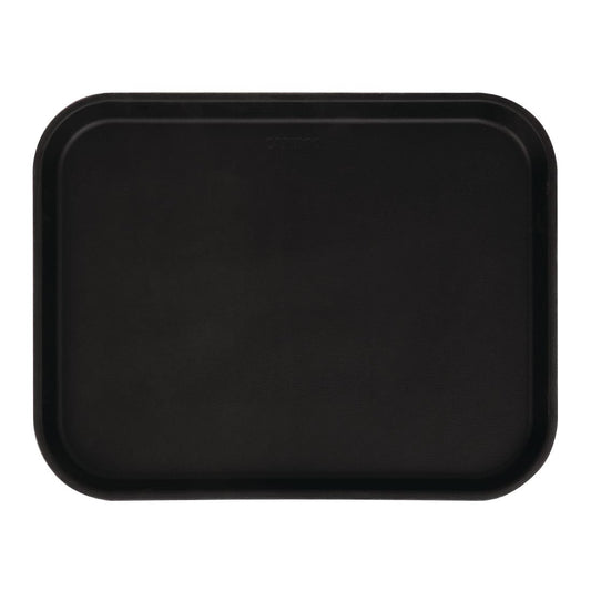 CT277 Cambro Camtread rechthoekig antislip glasvezel dienblad zwart 45,7cm
