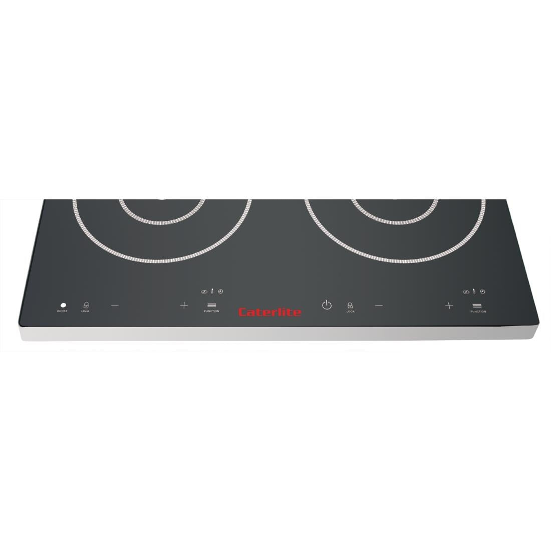 DF824 Caterlite dubbele inductiekookplaat met touchbediening 3000W