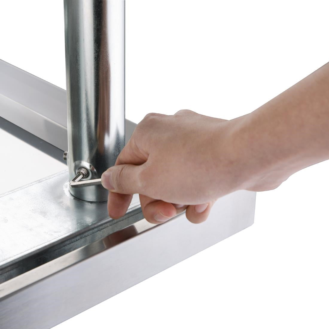 GJ502 Vogue RVS werktafel zonder achteropstand 90x120x70cm