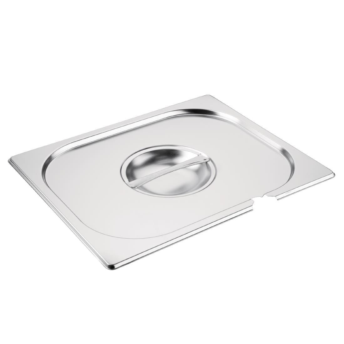 CB171 Vogue RVS deksel met lepeluitsparing GN 1/2