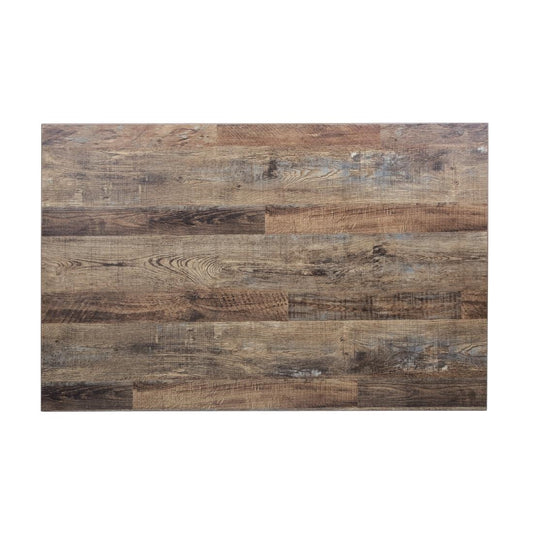 DT440 Bolero voorgeboord rechthoekig tafelblad Urban Dark 1100x700mm