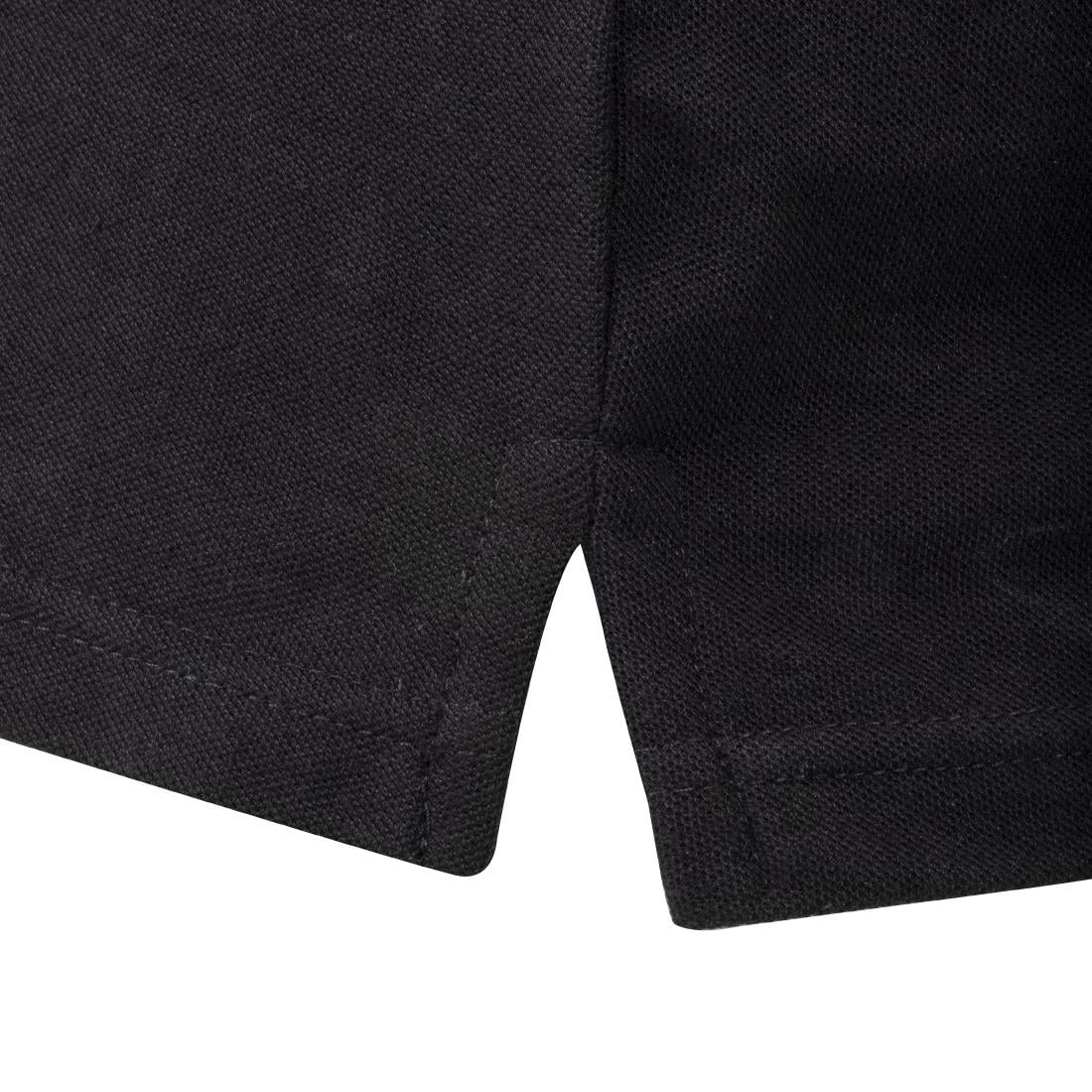 A735-L Unisex poloshirt zwart L