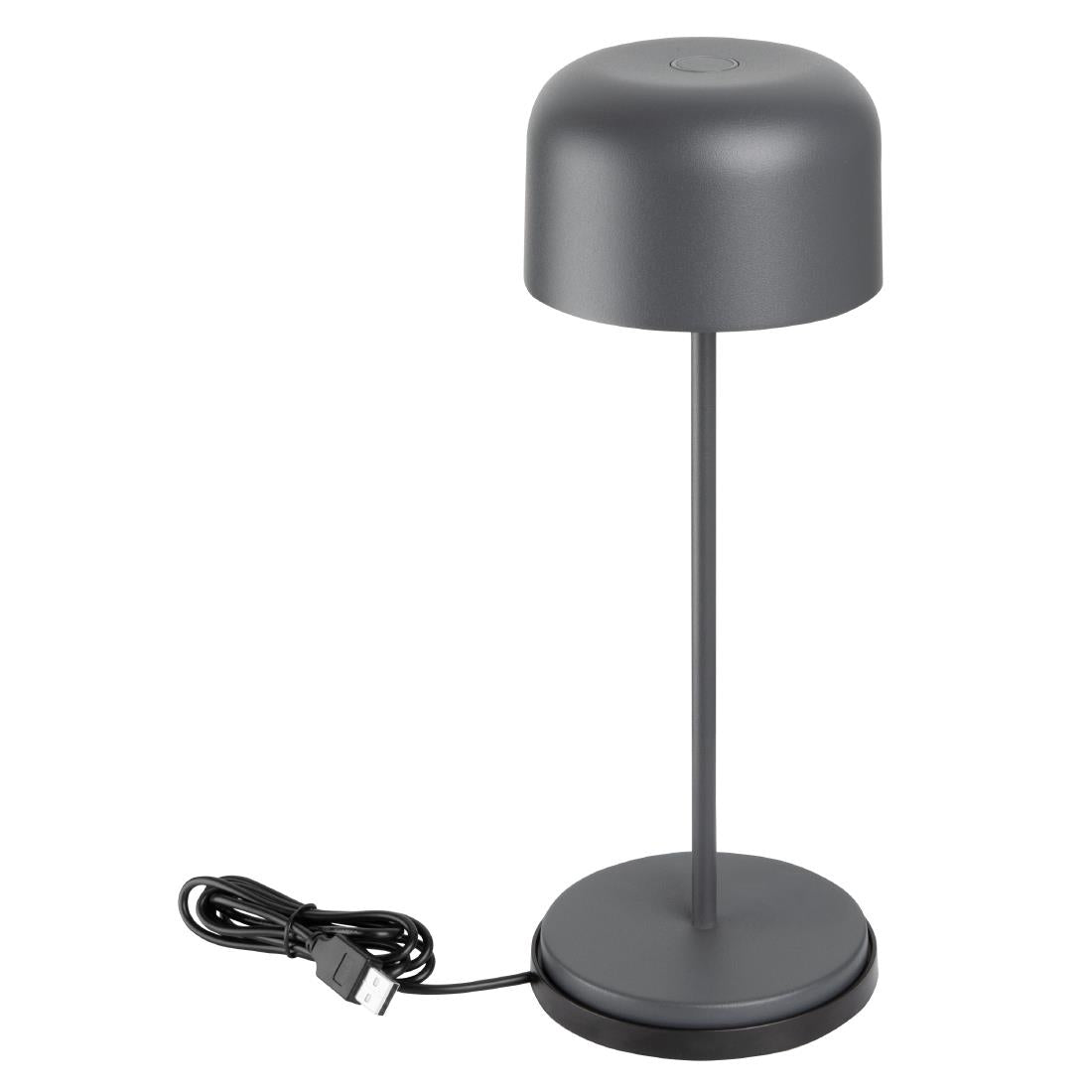HZ211 Olympia Siena Tafellamp Ronde Koepel Grijs 300mm