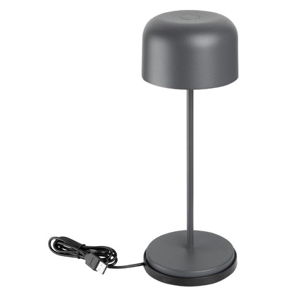 HZ211 Olympia Siena Tafellamp Ronde Koepel Grijs 300mm