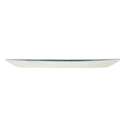 DE881 Churchill Raku Topaz Blue Chefs Ovaal Bord 29.8 x 15.2cm (12 stuks)