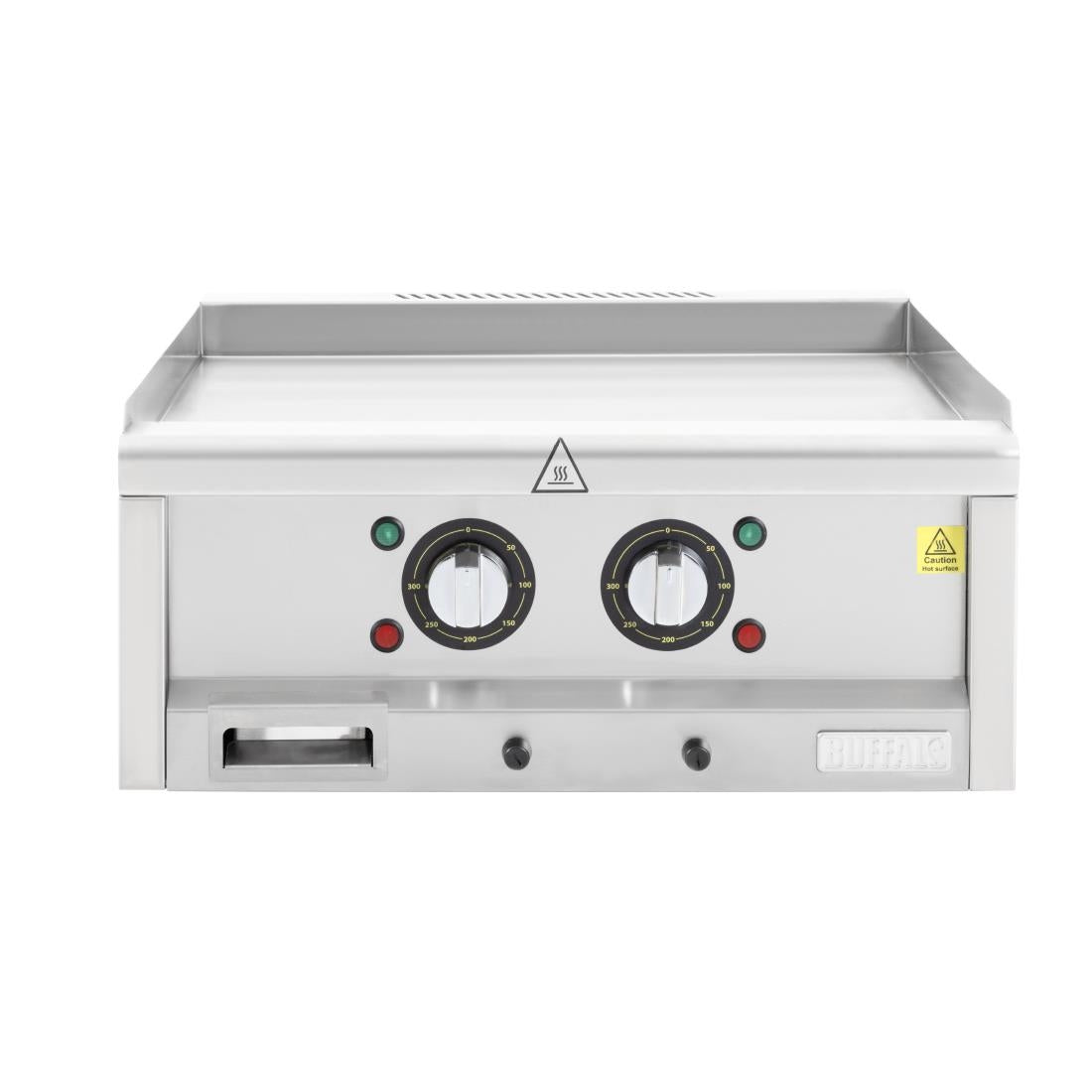 CU475 Buffalo 600-Serie Elektrische Bakplaat Met Twee Zones, 600mm