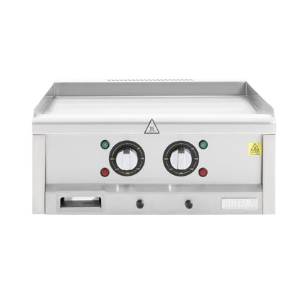 CU475 Buffalo 600-Serie Elektrische Bakplaat Met Twee Zones, 600mm