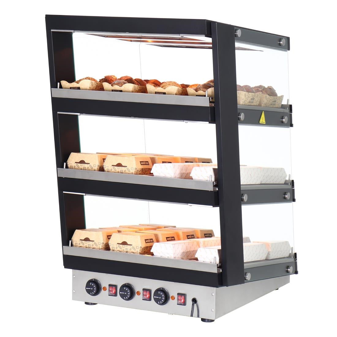 HW926 Buffalo Glooiend Kanaal Voedselverwarmer 3 Planken