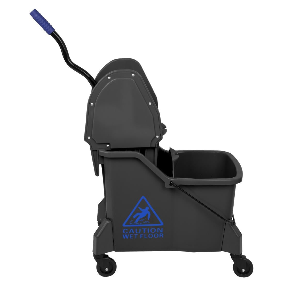 JB543 Jantex Dweilemmer met twee compartimenten en wringer Blauw 30Ltr