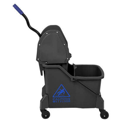 JB543 Jantex Dweilemmer met twee compartimenten en wringer Blauw 30Ltr