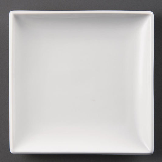 U154 Olympia Whiteware Vierkante Borden 18cm (12 Stuks)