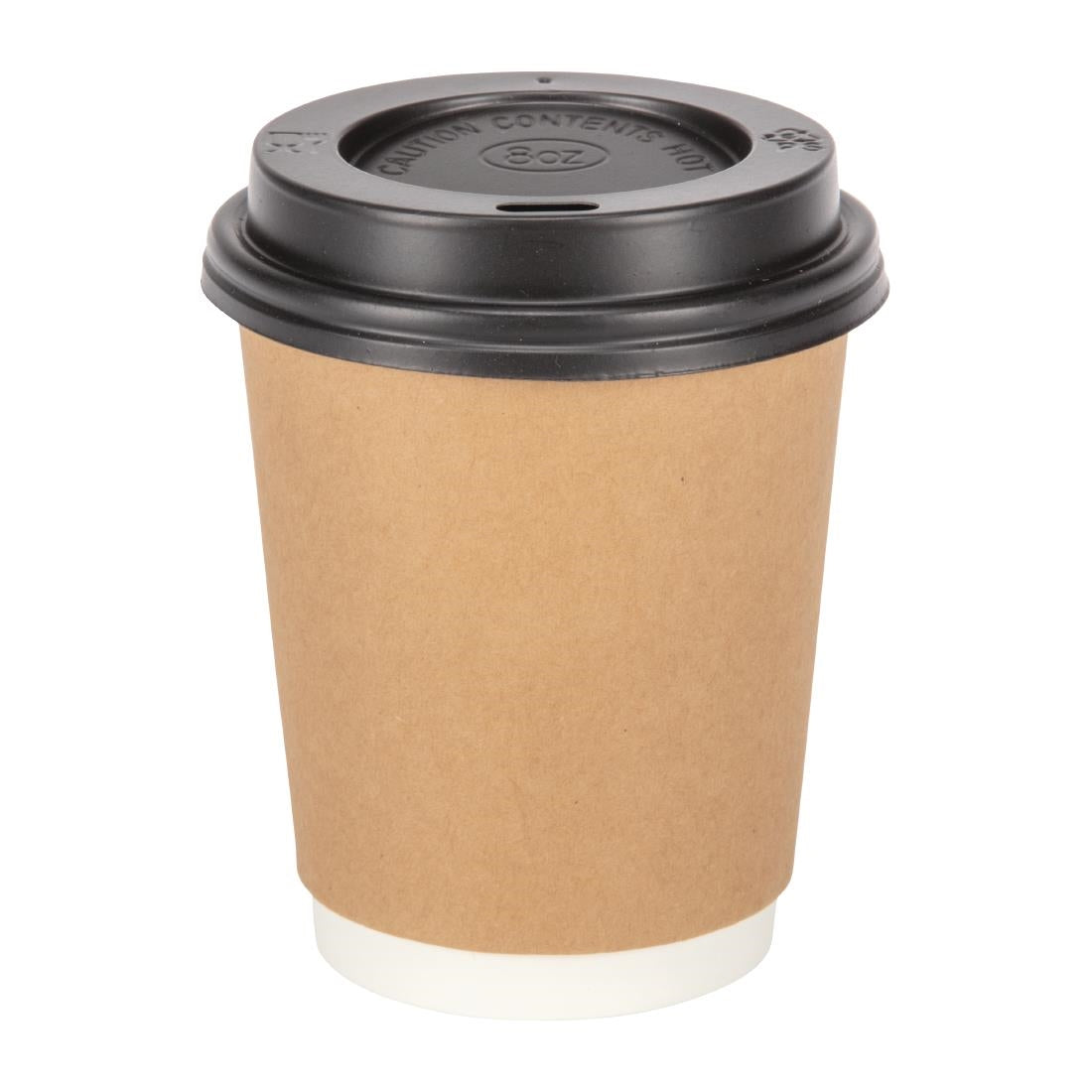 GP436 Fiesta Recyclable koffiebekers dubbelwandig kraft 225ml (25 stuks)