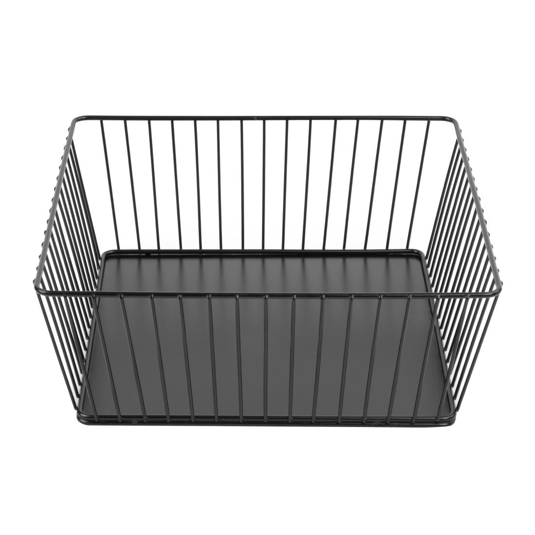 DP673 Olympia Wire Voedseldisplay Dienblad Vierkant Zwart - 280x280x100mm