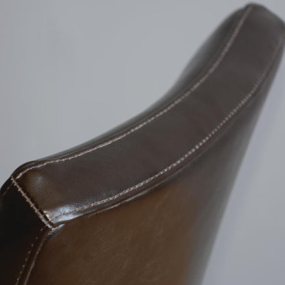 GF957 Bolero robuuste kunstlederen stoel donkerbruin (2 stuks)