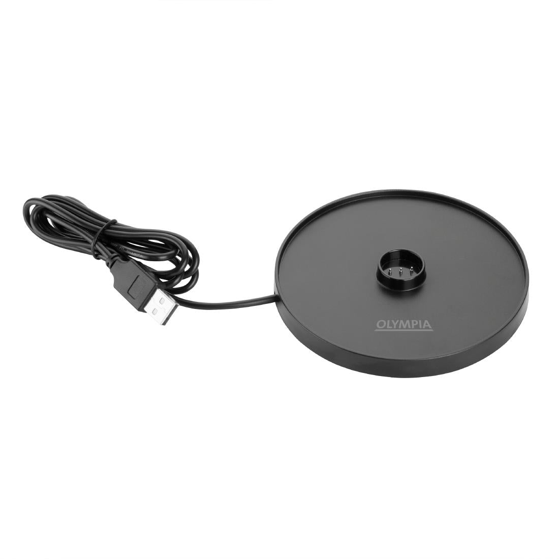 HZ208 Olympia Siena Tafellamp Ronde Koepel Zwart 300mm