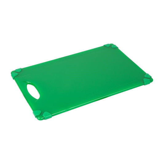 HW004 Hygiplas Commerciële Grip Snijplank Groen 458X306Mm