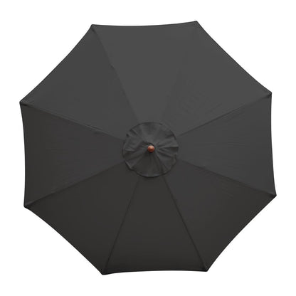 CB517 Bolero ronde parasol zwart 3m