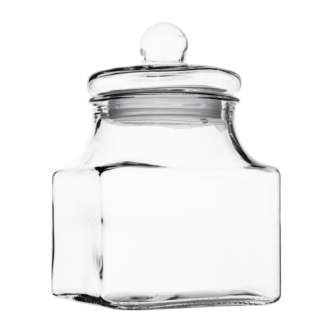 FD960 Olympia glazen voorraadpot vierkant 2,4L
