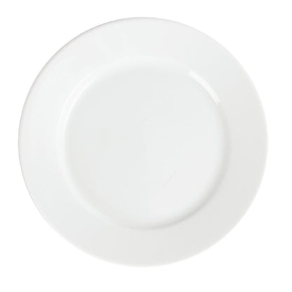 CB479 Olympia Whiteware Witte Borden Met Brede Rand 202mm (12 Stuks)