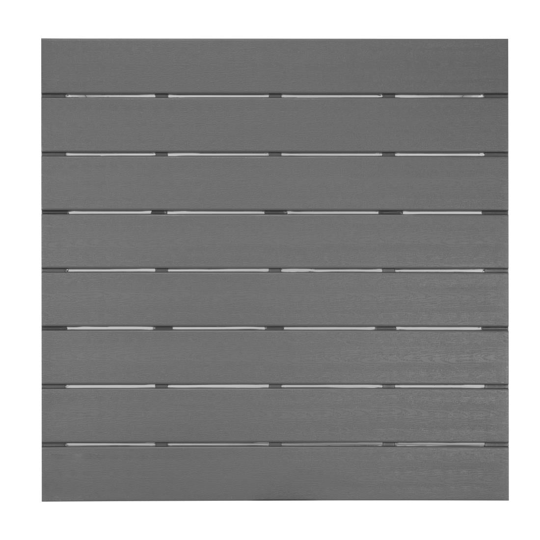 HZ021 Bolero Valletta Grijs Latten Tuin Tafel 780mm