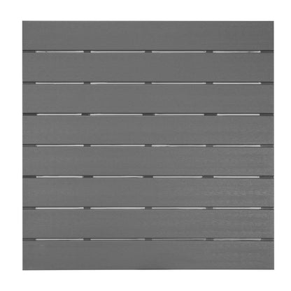 HZ021 Bolero Valletta Grijs Latten Tuin Tafel 780mm