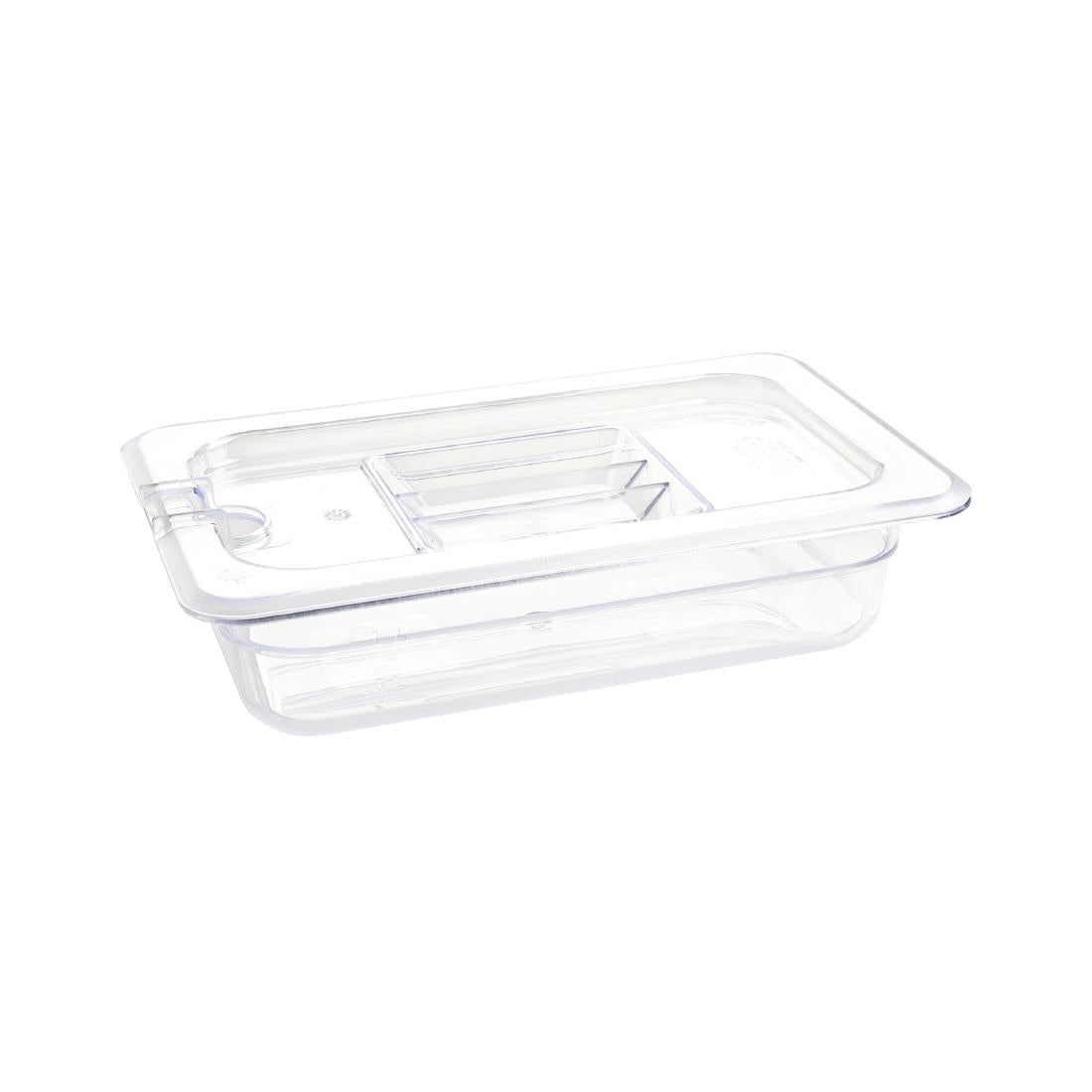 U236 Vogue polycarbonaat bak transparant GN 1/4 65mm