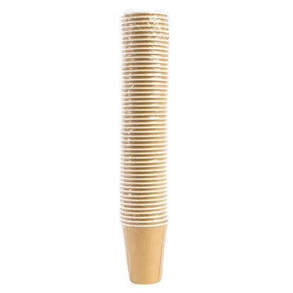 GF032 Fiesta Recyclable koffiebekers enkelwandig lichtbruin 34cl (1000 stuks)