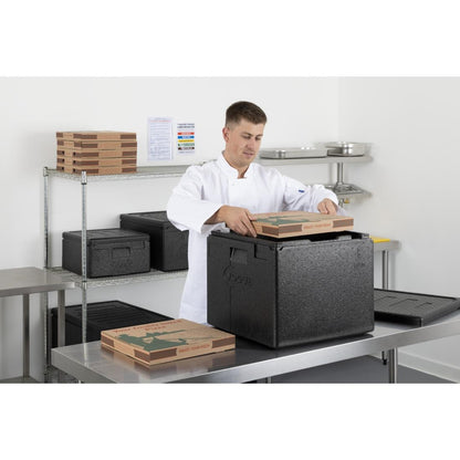 DX991 Vogue Geïsoleerde EPP Pizzatransportbox 59Ltr 8 Pizza Capaciteit