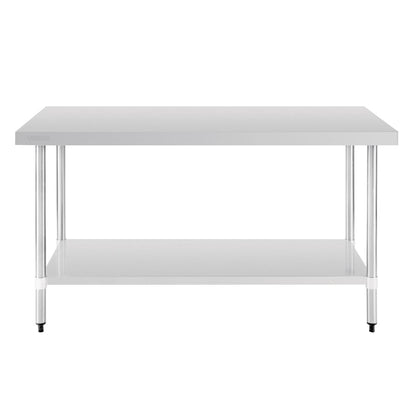 GJ503 Vogue RVS werktafel zonder achteropstand 90x150x70cm