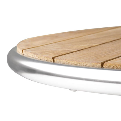 U429 Bolero ronde tafel met essenhouten blad 80cm