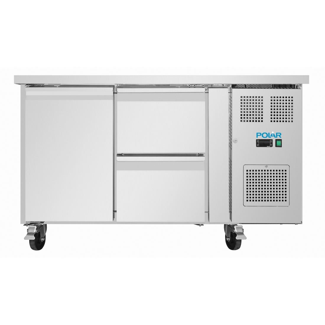 UA108 Polar U-Series koelwerkbank met 1 deur en 2 laden