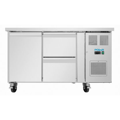 UA108 Polar U-Series koelwerkbank met 1 deur en 2 laden