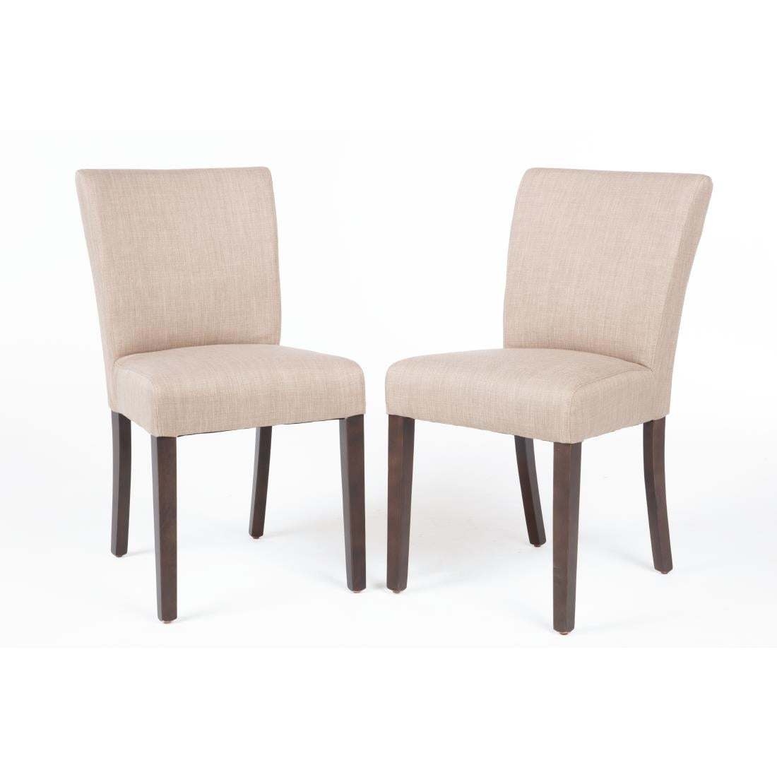 GR367 Bolero eigentijdse eetkamerstoel natuurlijk beige - (2 stuks)