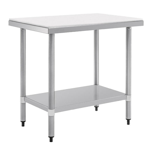 CB911 Vogue RVS snijtafel met HDPE snijplank 90cm