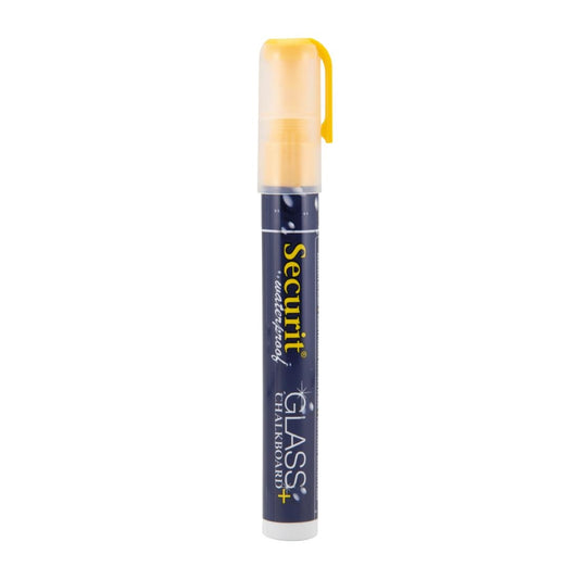 CU772 Securit Waterproof krijtstift (Glas + Krijtbord) in geel met 2-6mm penpunt