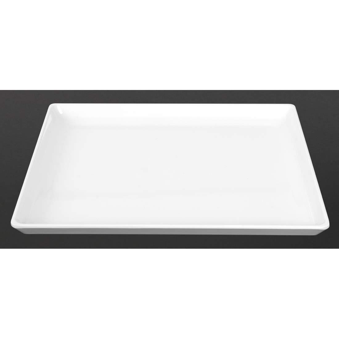 GF076 APS Float platte melamine schaal wit GN 1/2