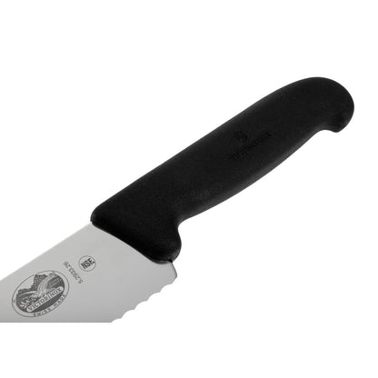 C663 Victorinox Fibrox gekarteld bakkersmes 25,5cm
