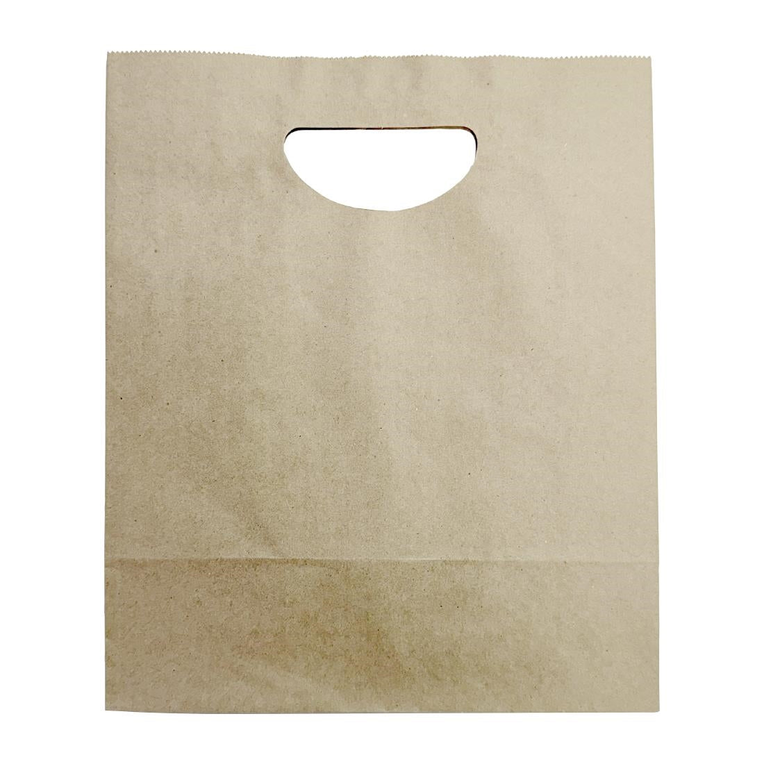 HY768 Fiesta Recyclebare D-snijgreep Bruine Papieren Tassen Groot (250 stuks)