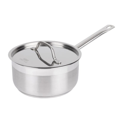 DF671 Nisbets Essentials RVS inductie steelpan 3Ltr 20(Ø)cm inclusief deksel