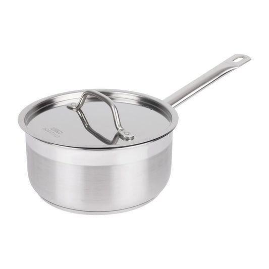 DF671 Nisbets Essentials RVS inductie steelpan 3Ltr 20(Ø)cm inclusief deksel