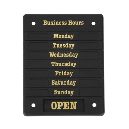 DL226 Deurbord Open Closed met openingstijden